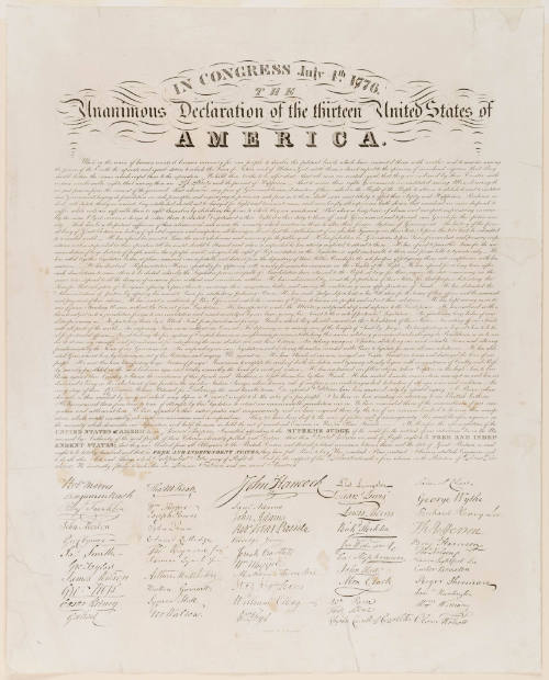 SCMS2007.7, Declaration of Independence
