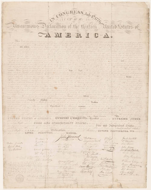 SCMS2008.2, Declaration of Independence