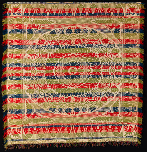 1991.609.13, Woven Coverlet