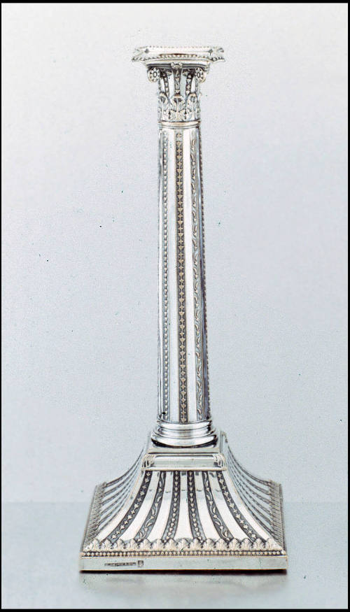 C74-156. Candlestick, one of a pair.
