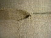 2009 Record shot by L. Baumgarten. Mattress tick, detail.