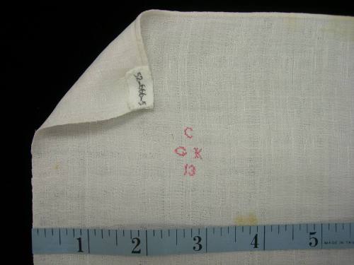 2009 Record shot by L. Baumgarten. Napkin, detail of mark.