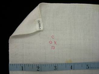 2009 Record shot by L. Baumgarten. Napkin, detail of mark.