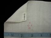 2009 Record shot by L. Baumgarten. Napkin, detail of mark.