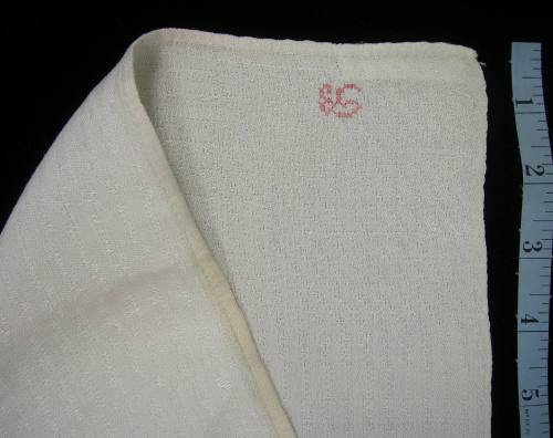 2009 Record shot by L. Baumgarten. Napkin, detail of embroidery.
