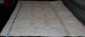 2009 Record shot by L. Baumgarten. Napkin, detail of pattern.