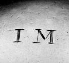 C70-1087. Ladle, owner's initials.