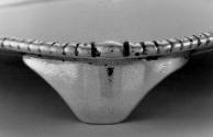 C70-1150. Salver, detail of foot.