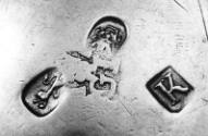 C70-1178. Cream jug, marks.