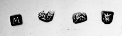 C65-281. Salver, marks.