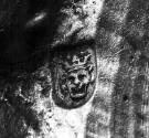 C70-561. Taperstick, leopard's head crowned
