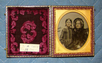 Portrait of Elizabeth Morris Canby [later, Mrs. Charles Grubb Rumford](1848-1936) with her mother, Elizabeth Clifford Morris Canby (Mrs. Samuel Canby)(1813-1892)