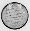 Inscription on reverse.