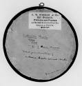 Inscription and label on reverse.