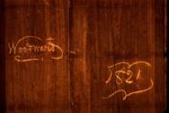 D2010-CMD. Clothespress, detail to show inscription