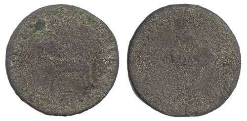 Higley "Broad Axe" threepence token