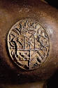 D2008-CMD. Bottle, detail of arms medallion