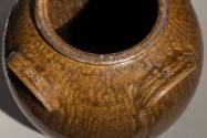 D2014-CMD. Storage jar 2013.900.1. Detail to show "D S" (makers stamp) and "16" (stamped capaci…