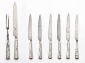 Carving Knife and Fork and 6 Table Knives 2016-165