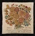 Embroidered floral picture 2008.603.1