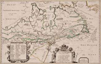 Le Canada faict par le Sr de Champlain, ou sont La Nouvelle France, La Nouvelle Angleterre, La Nouvelle Holande, La Nouvelle Svede, La Virginie &c ...