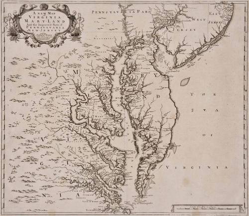 A New Map of Virginia Maryland And the Improved Parts of Pennsylvania & New Jersey