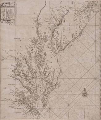 A Large Mapp of VIRGINIA, MARYLAND, PENSYLVANIA, East and West NEW JERSEY, & NEW YORK...