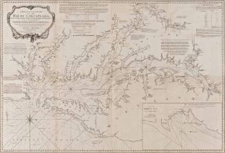 A NEW AND ACCURATE CHART/ OF THE/ BAY OF CHESAPEAKE,/ with all the Shoals, Channels, Islands, Entrances, Soundings, and Sailing-marks,/ as far as the Navigable Part of/ THE RIVERS PATOWMACK, PATAPSCO AND NORTH-EAST.