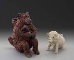 1974.900.2, Figure of Bear and 2005-228, Bear Jug and Lid
