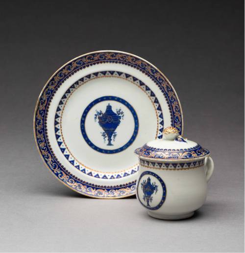 2020-13,1-2, Custard Cup & Plate