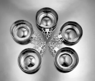 2020-297, Porringer. Shown with Porringers 2020-266,A, 2020-282, 2020-290, 2020-291