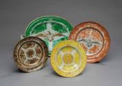 2020-203,1, Plate. Shown with Plate 2020-202,1, Plate, 2020-197,1 and Dish 2020-224