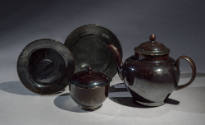 2022-41,a&b, Teapot. Shown with 2022-42, 2022-43 and 2022-44