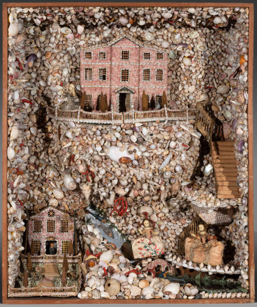 1969-62, Waxwork and Shellwork Shadow-Box