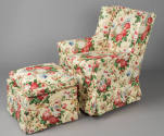 1996.BH.455, Armchair. Shown with 1996.BH.460, Stool