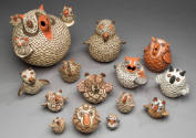 2021.900,6-19, Owl Figures