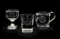 2023-14, Mug; 2023-15, Tumbler; 2023-16, Rummer