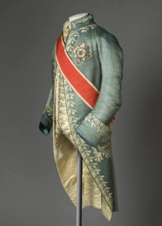 2023-21,1-3, Suit; coat; waistcoat; breeches. Shown with 2023-22 Order of Saint Stanislaus Ribb…