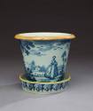 1956-417,a&b, Flower Pot and Stand