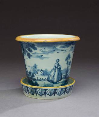 1956-417,a&b, Flower Pot and Stand