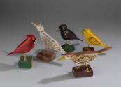 Cardinal 2024.701.1; Red-Winged Blackbird 2024.701.2; Summer Tanager 2024.701.3; Roadrunner 202…