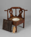 1964-251, Corner Chair, Commode