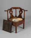 1964-251, Corner Chair, Commode